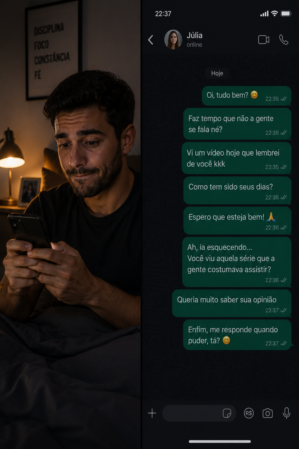 Puxando Assunto Rápido No WhatsApp